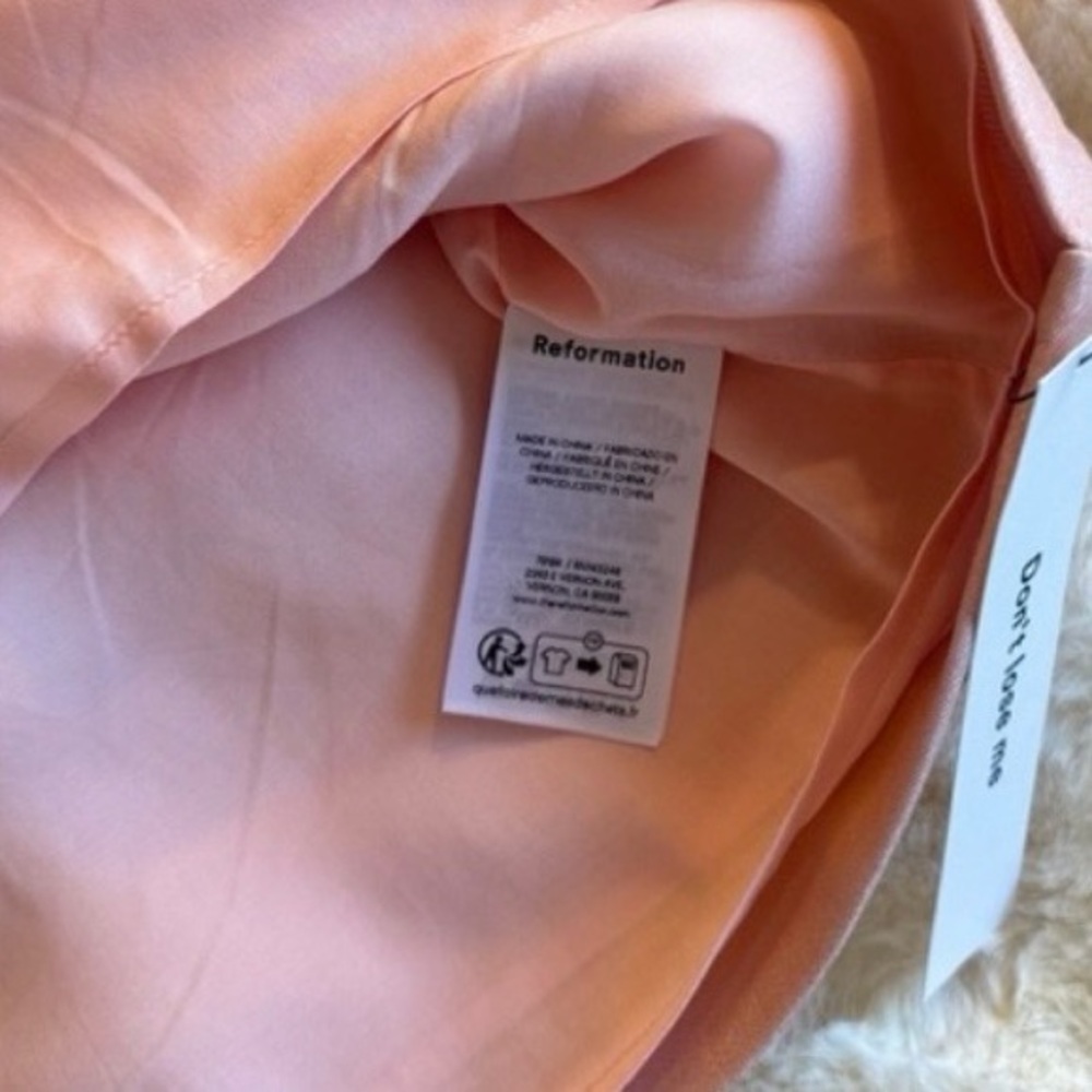 Reformation Mika Two Piece In Bubblegum, brand new, No flaws, without tags. - Picture 7 of 10